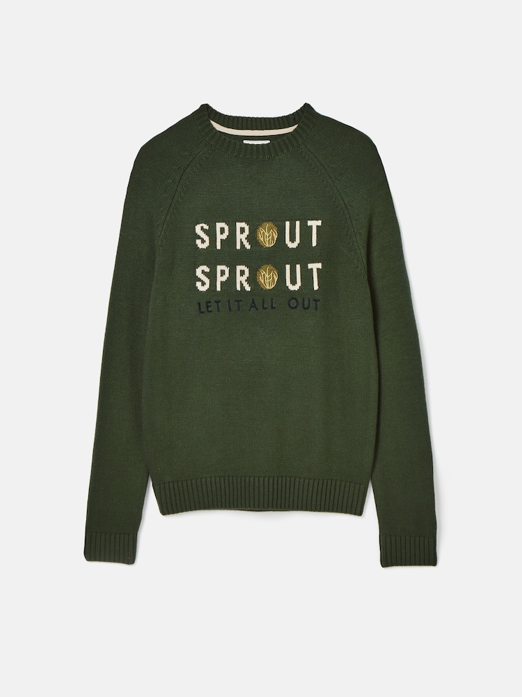 Joules Sprout, Sprout, Let It All Out Crew Neck Jumper - Image 5 of 5