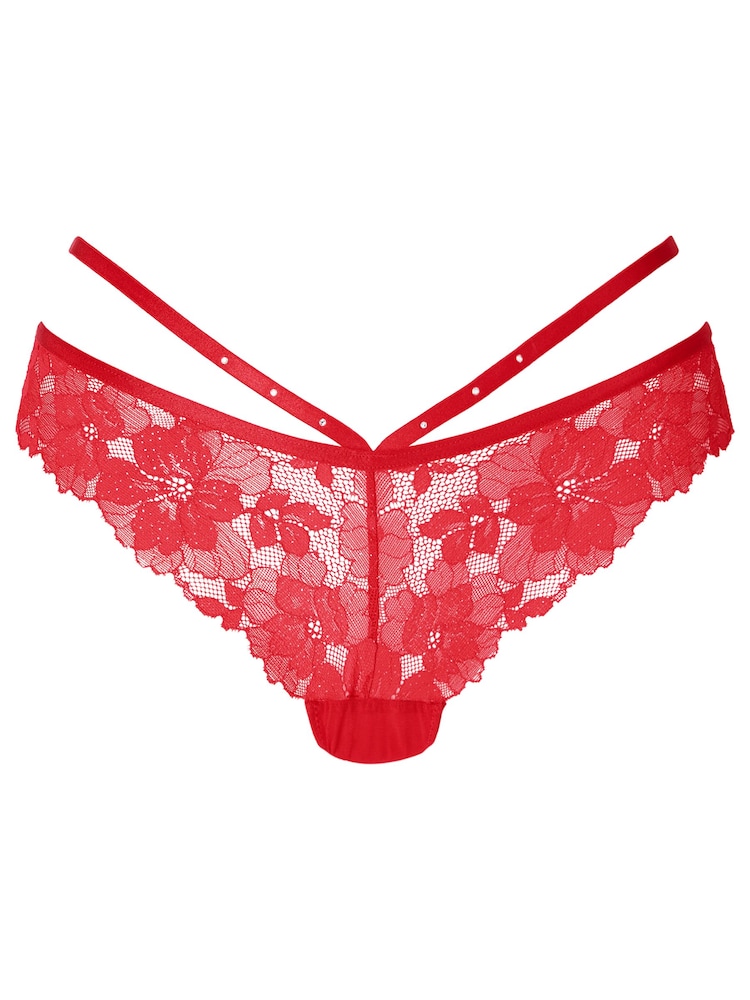 Ann Summers Naughty By Nature Floral Lace Brazilian Knickers - Image 5 of 5 Ann Summers Naughty By Nature Floral Lace Brazilian Knickers - Image 5 of 5