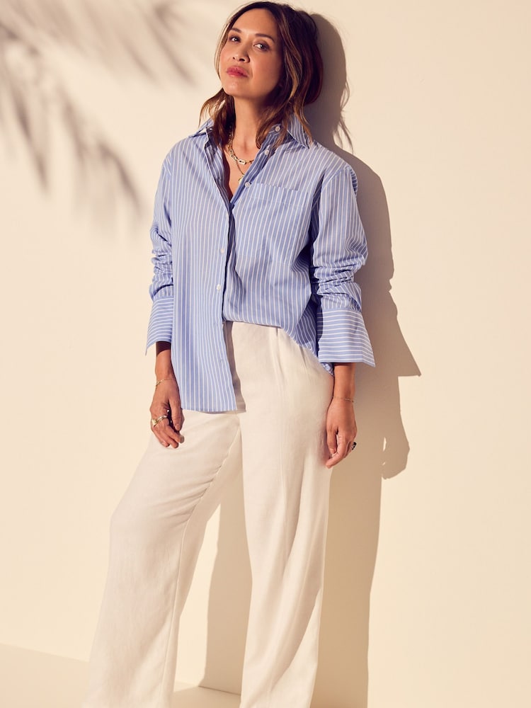 Myleene Klass Oversized Cotton Poplin Shirt - Image 2 of 7