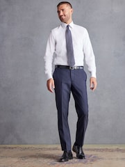 Navy Blue Tailored Signature TG Di Fabio Wool Rich Puppytooth Suit: Trousers - Image 3 of 11