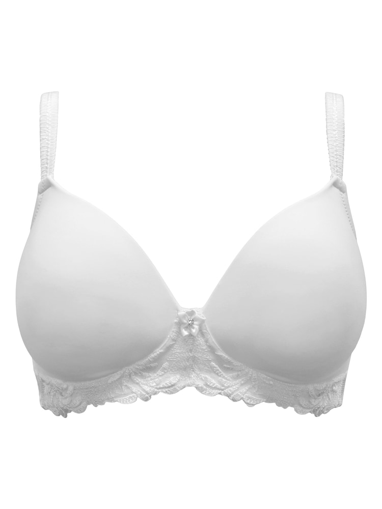 Pour Moi White Padded St Tropez Padded Balcony Bra - Image 2 of 3
