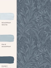Laura Ashley Dusky Seaspray Barley 10M Wallpaper - Image 3 of 4