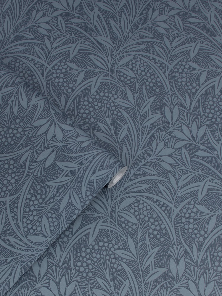 Laura Ashley Dusky Seaspray Barley 10M Wallpaper - Image 4 of 4