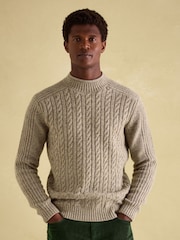 Joules Hansley Cream Wool Knit Jumper - Image 1 of 7