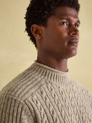 Joules Hansley Cream Wool Knit Jumper - Image 4 of 7