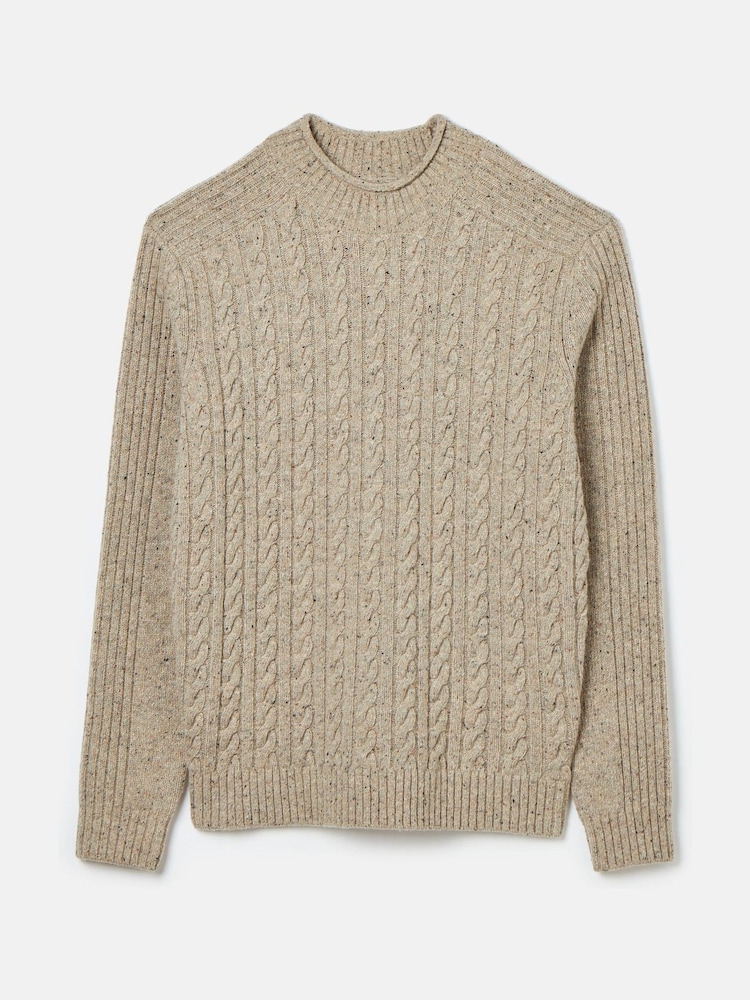 Joules Hansley Cream Wool Knit Jumper - Image 7 of 7