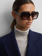 Reiss Brown Missoni Eyewear Angular Tortoiseshell Sunglasses - Image 2 of 5