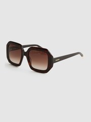 Reiss Brown Missoni Eyewear Angular Tortoiseshell Sunglasses - Image 3 of 5