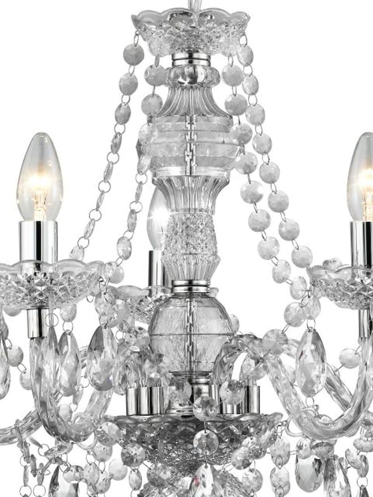 Searchlight Clear Lillie Clear 5Lt Pendant Ceiling Light - Image 3 of 3
