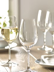 Clear Nova Wine Glasses Set of 4 White Wine Glasses - Image 1 of 4