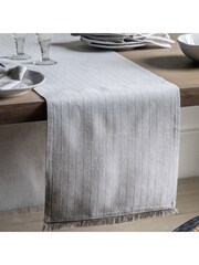 Gallery Home Natural Striped Table Runner - Image 4 of 7