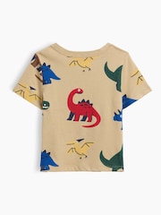 Gap Beige Dinosaur Pocket Short Sleeve T-Shirt (6mths-5yrs) - Image 2 of 2