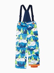 Blau - Frugi Waterproof Snow And Ski Salopettes Trousers - Bild 1 von 4