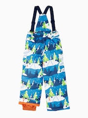 Blau - Frugi Waterproof Snow And Ski Salopettes Trousers - Bild 2 von 4