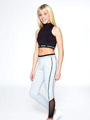 Pineapple Black Barbarella Girls Crop Top - Image 2 of 5