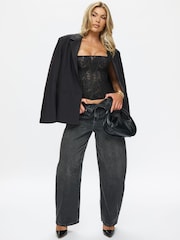 Ann Summers Black Modern Muse Lace Corset Top - Image 6 of 7