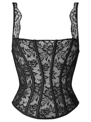 Ann Summers Black Modern Muse Lace Corset Top - Image 7 of 7