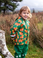 Žalia - „Frugi“ vandeniui atsparus margintas paltas nuo balų - 1 paveikslėlis iš 6
