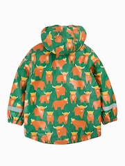 Žalia - „Frugi“ vandeniui atsparus margintas paltas nuo balų - 4 paveikslėlis iš 6