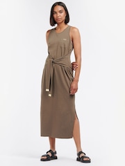 Barbour® International Morgan Stretch Cotton Midi Dress - Image 1 of 7