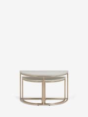 Light Evie Oak Effect Nest of 3 Tables - Image 2 of 7