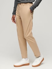Superdry Brown Slim Officers Chinos Trousers - Image 1 of 7