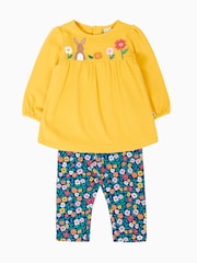 Frugi Yellow Mairi Outfit Top - Image 3 of 5