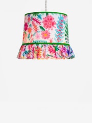 Lucy Tiffney Pink Floral Ruffle Easyfit Lamp Shade - Image 5 of 5