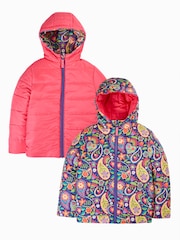 Frugi Purple Reversible Toasty Trail Jacket - Image 1 of 5