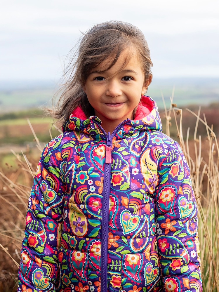 Frugi Purple Reversible Toasty Trail Jacket - Image 2 of 5 Frugi Purple Reversible Toasty Trail Jacket - Image 2 of 5