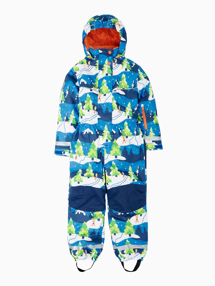 Frugi Blue Waterproof Any Weather All-In-One - Image 1 of 5 Frugi Blue Waterproof Any Weather All-In-One - Image 1 of 5