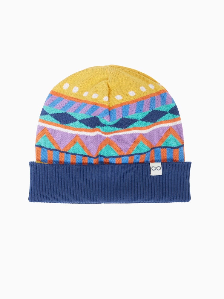 Frugi Blue Voyager Reversible Hat - Image 2 of 4 Frugi Blue Voyager Reversible Hat - Image 2 of 4