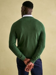 Joules Jarvis Green Crew Neck Knitted Jumper - Image 2 of 7