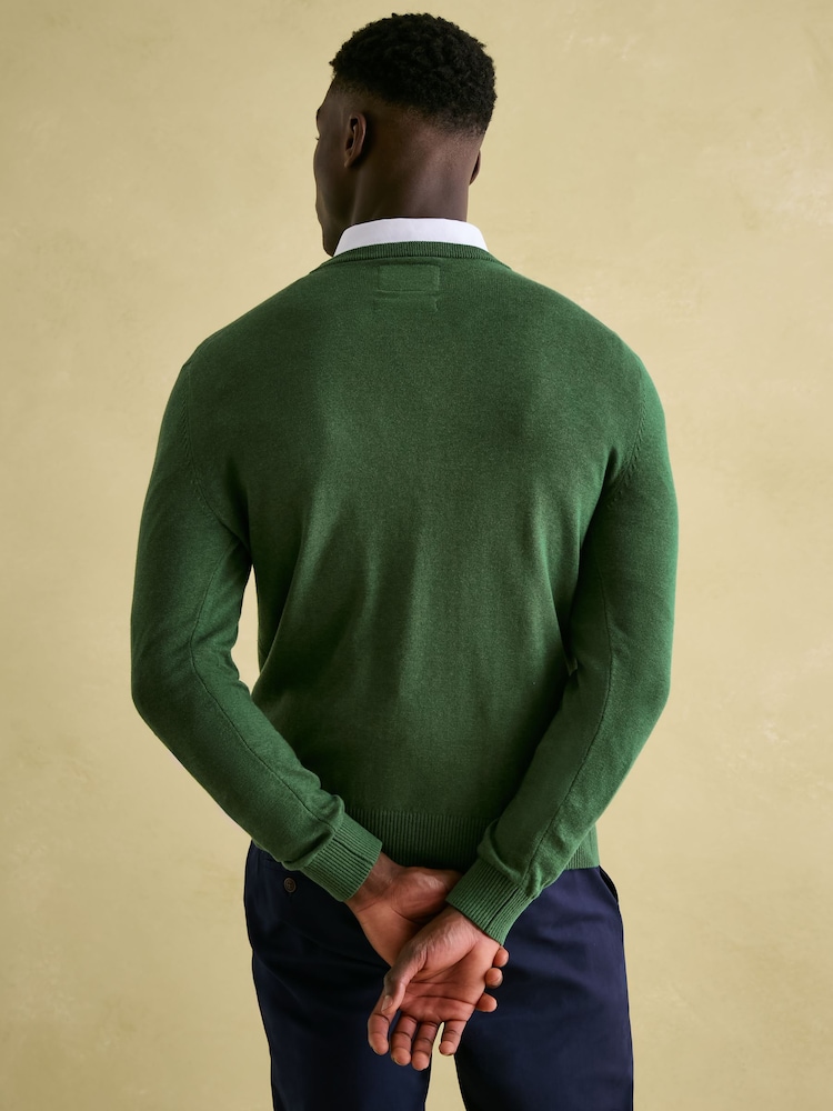 Joules Jarvis Green Crew Neck Knitted Jumper - Image 2 of 7
