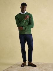 Joules Jarvis Green Crew Neck Knitted Jumper - Image 4 of 7