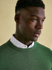Joules Jarvis Green Crew Neck Knitted Jumper - Image 5 of 7
