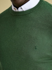 Joules Jarvis Green Crew Neck Knitted Jumper - Image 6 of 7