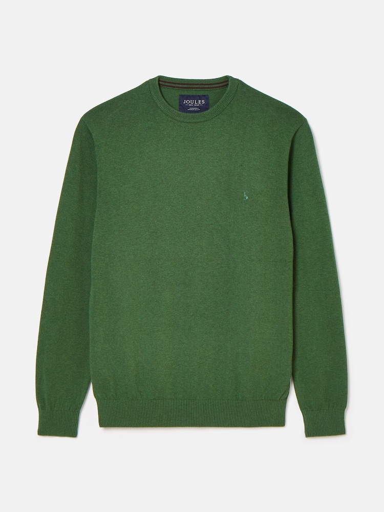 Joules Jarvis Green Crew Neck Knitted Jumper - Image 7 of 7