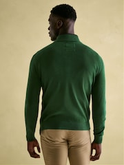 Joules Hillside Green Quarter Zip Knit Jumper - Image 2 of 6