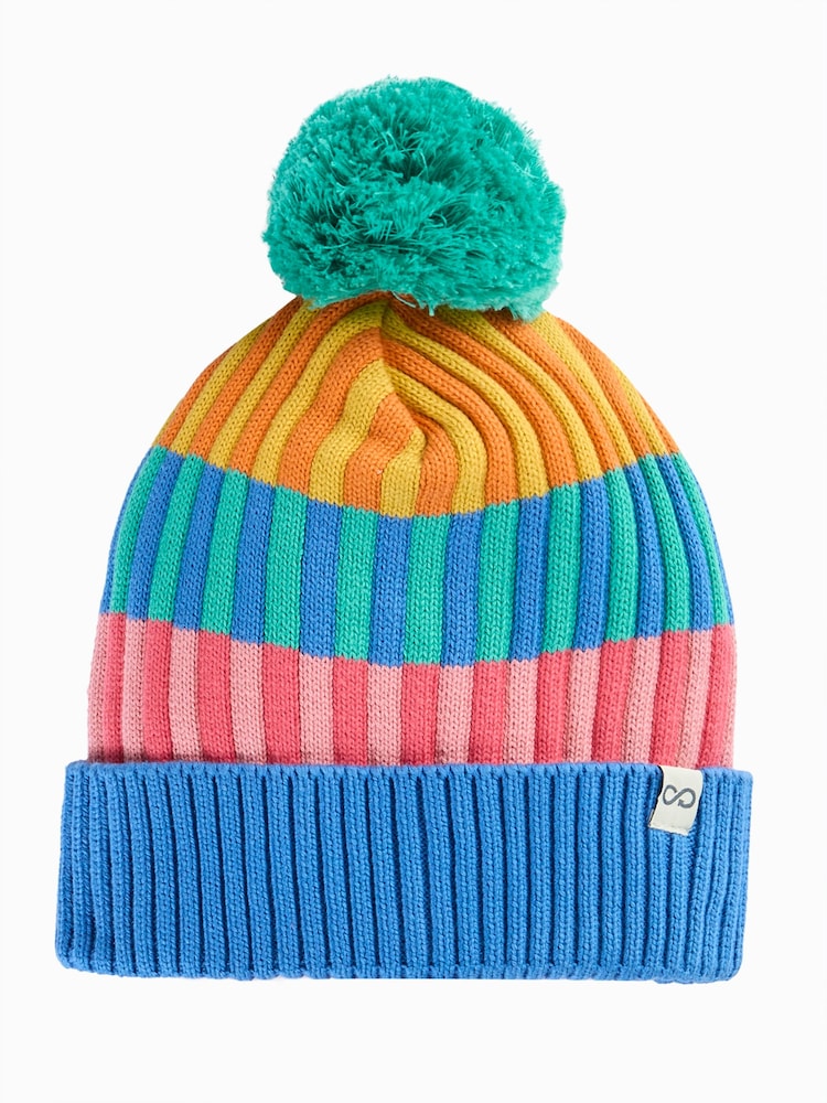 Frugi Göy qurşağı qabırğası bobble papağı - 4şəkildən 2 şəkil