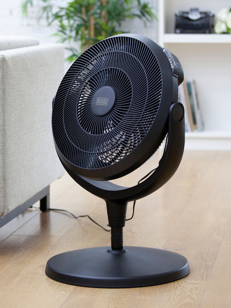 Black & Decker White 16 Inch High Velocity Power Stand Fan - Image 1 of 8