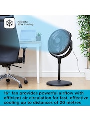 Black & Decker White 16 Inch High Velocity Power Stand Fan - Image 4 of 8
