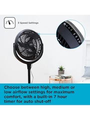 Black & Decker White 16 Inch High Velocity Power Stand Fan - Image 6 of 8