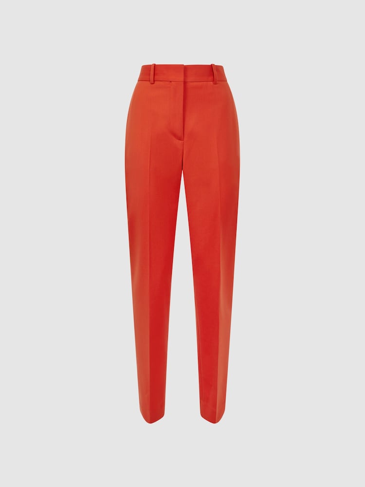 Reiss Orange Celia Slim Fit Wool Blend Suit Trousers - Image 2 of 5
