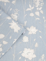 Laura Ashley Chalk Blue Dragonfly Garden 10M Wallpaper - Image 1 of 4