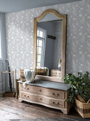 Laura Ashley Chalk Blue Dragonfly Garden 10M Wallpaper - Image 2 of 4