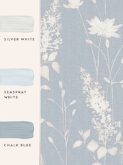 Laura Ashley Chalk Blue Dragonfly Garden 10M Wallpaper - Image 4 of 4
