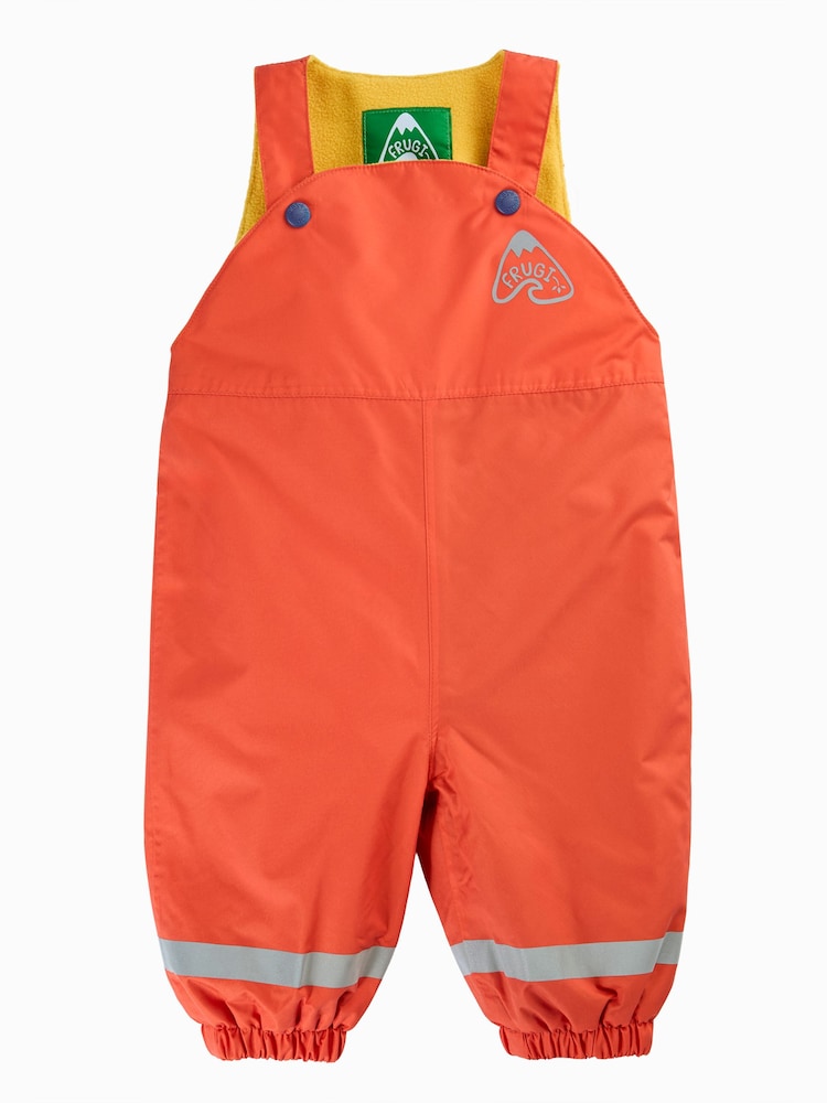 Frugi Orange Little Waterproof Dungarees - Image 1 of 4