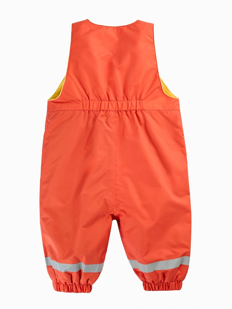 Frugi Orange Little Waterproof Dungarees - Image 2 of 4