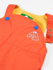 Frugi Orange Little Waterproof Dungarees - Image 3 of 4